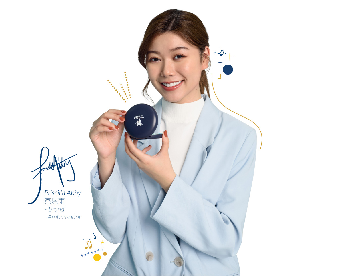 Priscilla Abby Dr Clear Aligners Ambassadors Holding Invisible Braces Casing