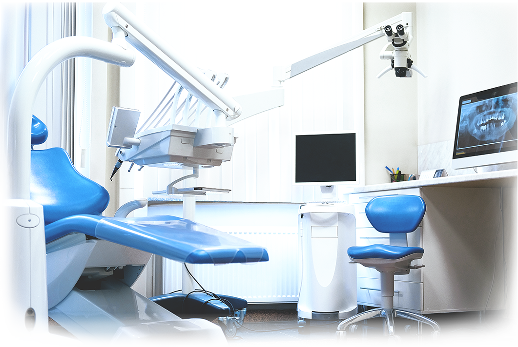 Modern dental clinic with treatment chair and digital X-ray system for dentist partnership at Dr Clear Aligners