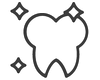 Icon showing visible teeth alignment results