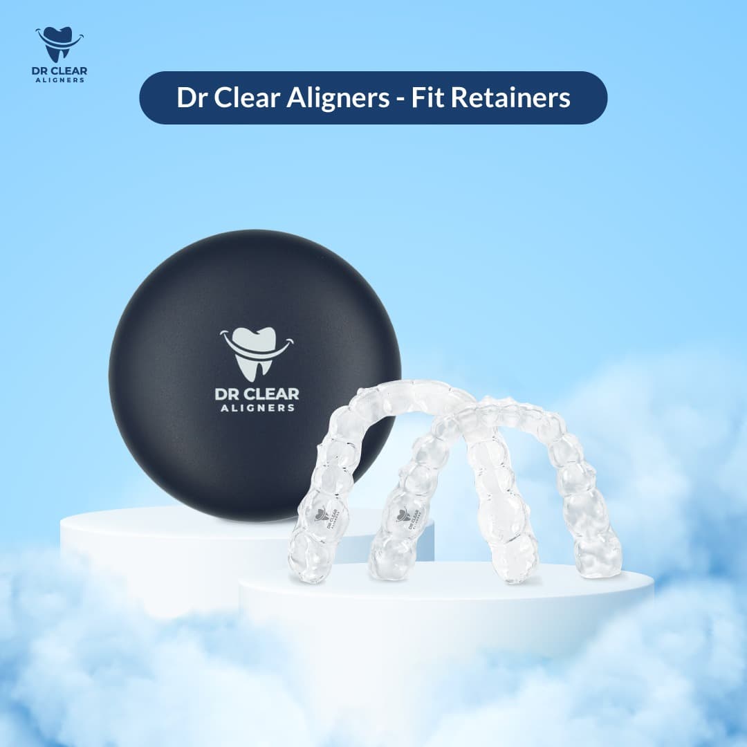 Custom-Fit Clear Retainers + 1 Box Cleaning Tablet 3 set